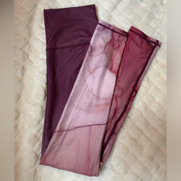 SOL & MANE Cora Marbled Mauve Full Legging size Small - Picture 3 of 3